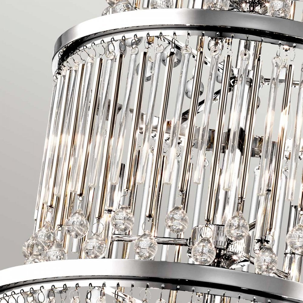 Kichler Piper 18 Light Chandelier / Pendant - Polished Chrome