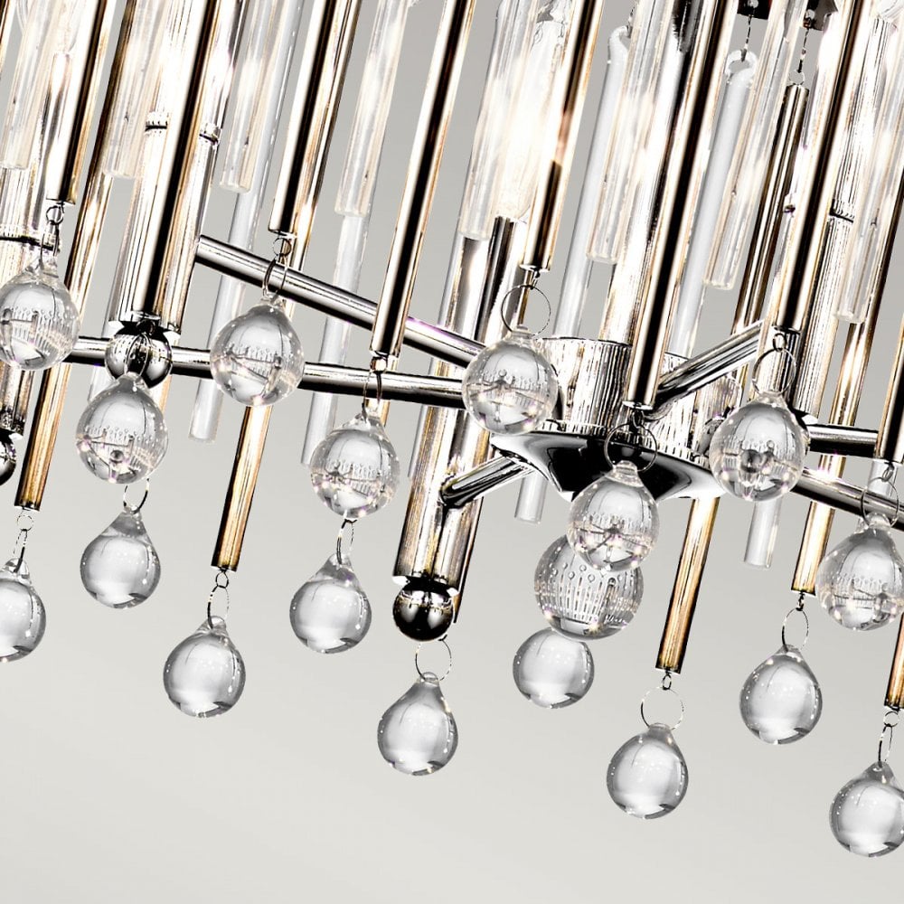 Kichler Piper 6 Light Chandelier / Pendant - Polished Chrome