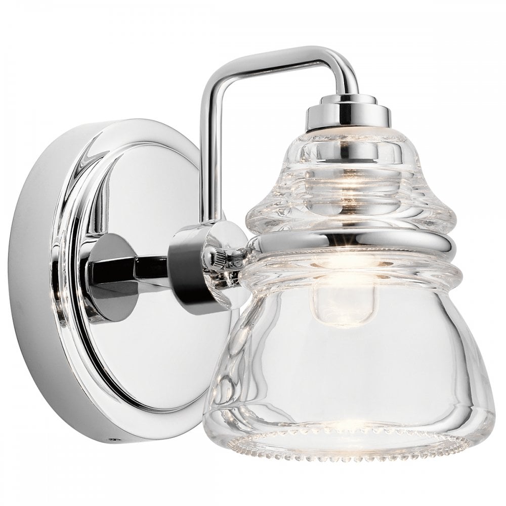 Kichler Talland Single Bathroom Wall Light - Polished Chrome