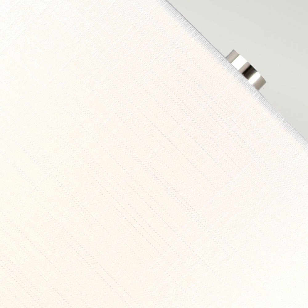 Elstead Orb Single Table Lamp - Polished Nickel & White Shade