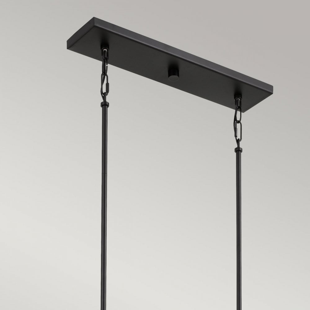 Quoizel Bismarck 5 Light Linear Pendant - Earth Black