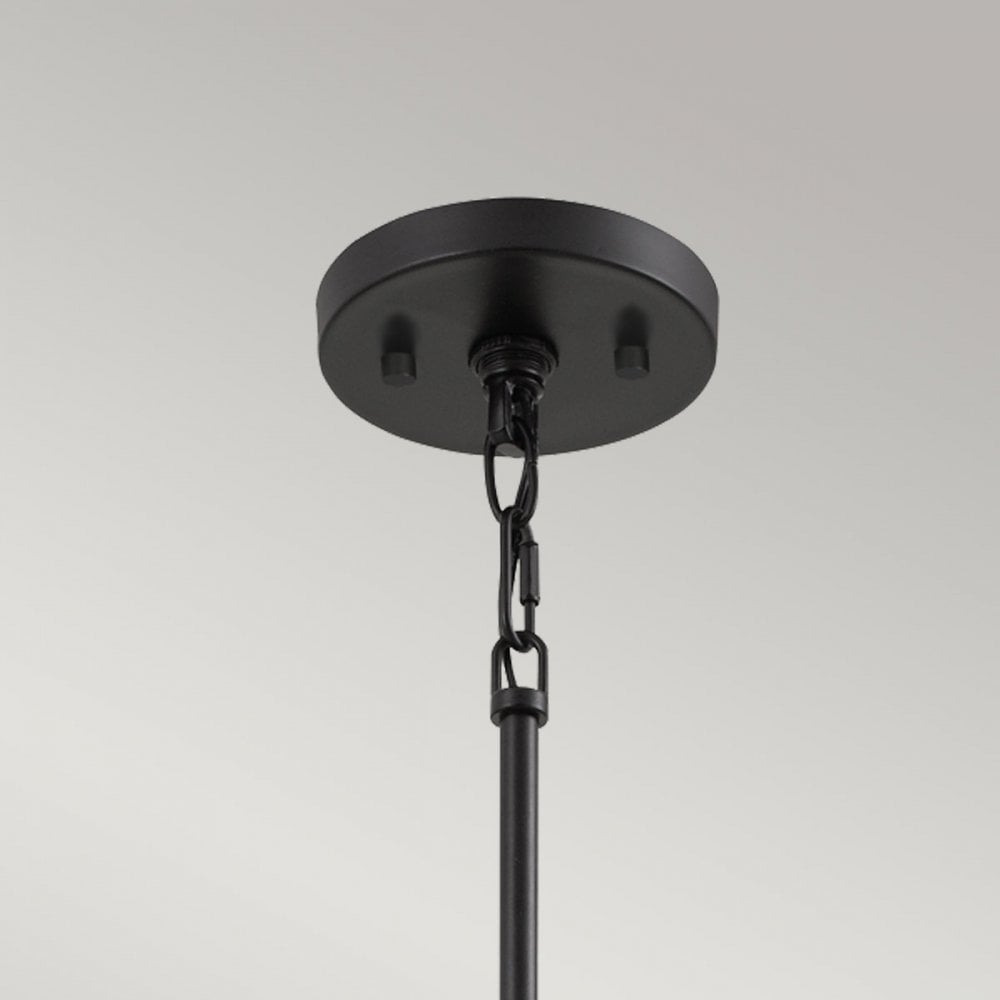 Quoizel Bismarck Single Mini Pendant - Earth Black