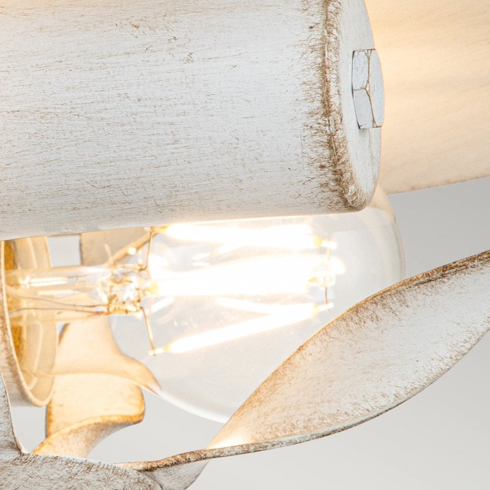 Quoizel Bradbury 2 Light Flush Fitting - Antique White