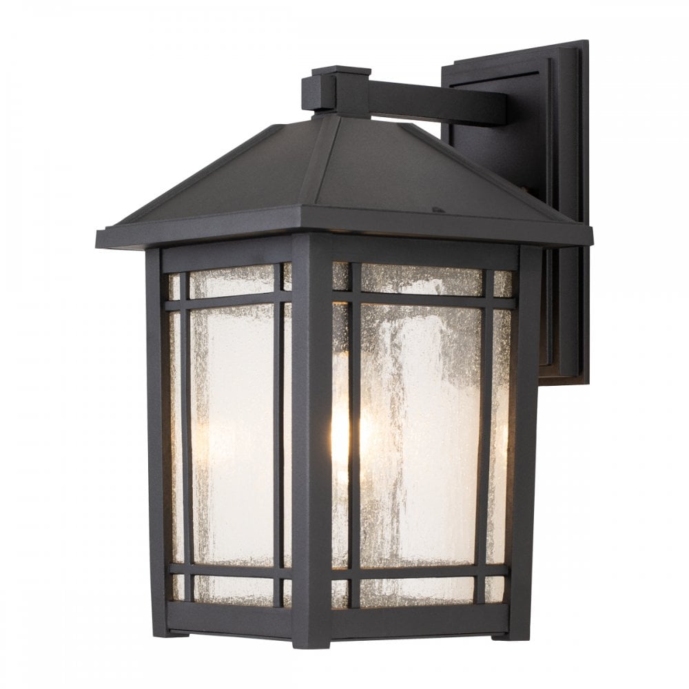 Quoizel Cedar Point Single Large Wall Lantern - Black