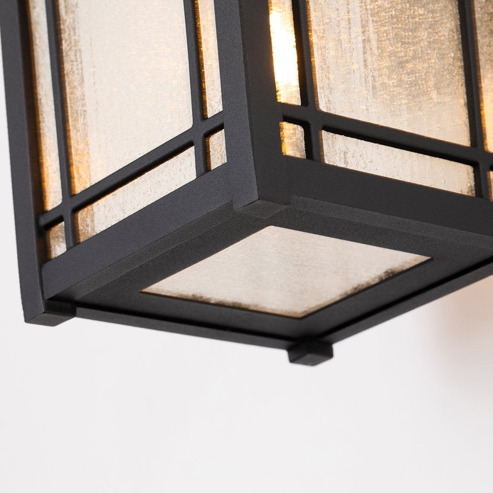 Quoizel Cedar Point Single Medium Wall Lantern - Black