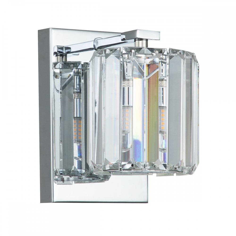 Quoizel Divine Single Bathroom Wall Light - Polished Chrome