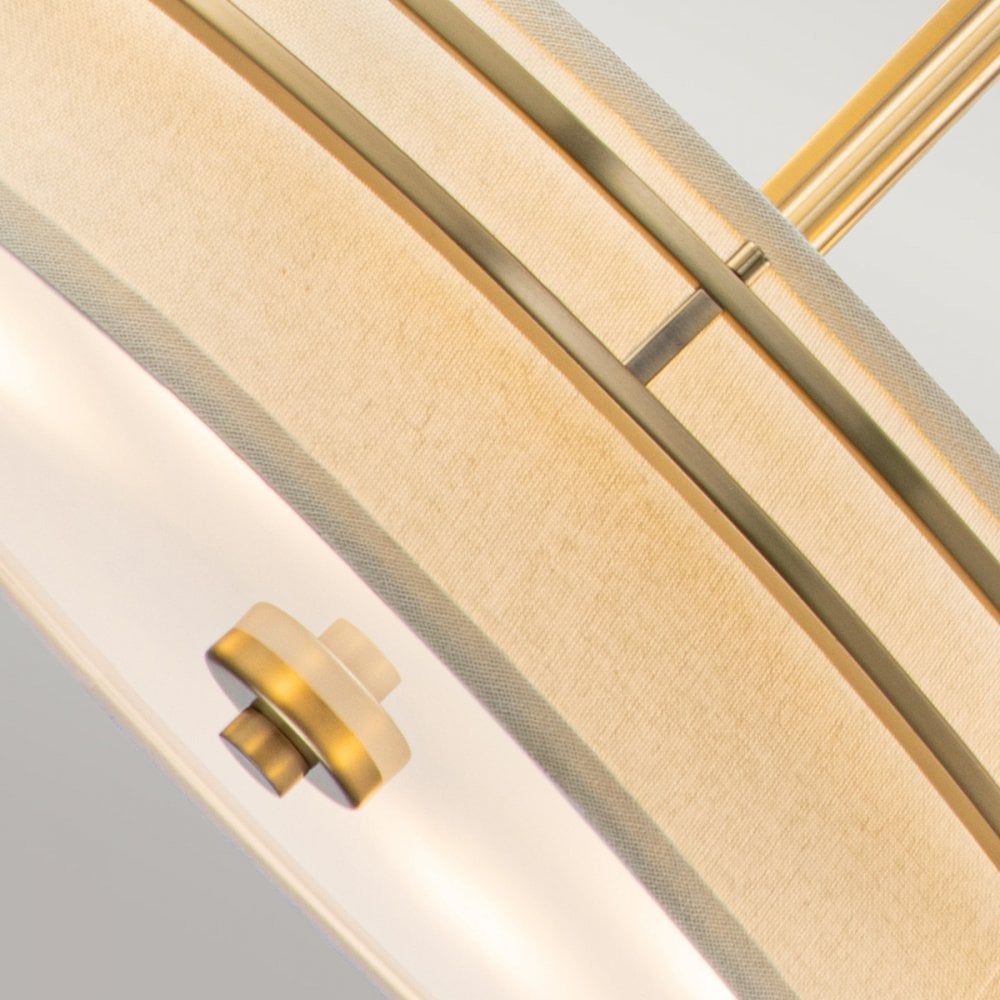 Quoizel Uptown Gotham 4 Light Pendant - Brushed Brass