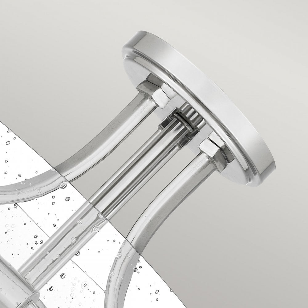 Quoizel Hollister 2 Light Semi-Flush Fitting - Polished Nickel