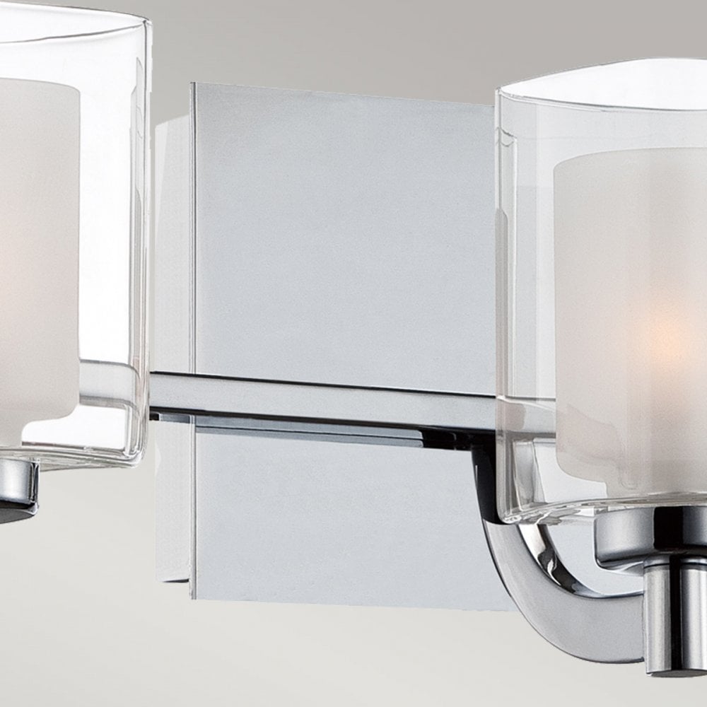 Quoizel Kolt 3 Light Bathroom Semi-Flush Fitting - Polished Chrome