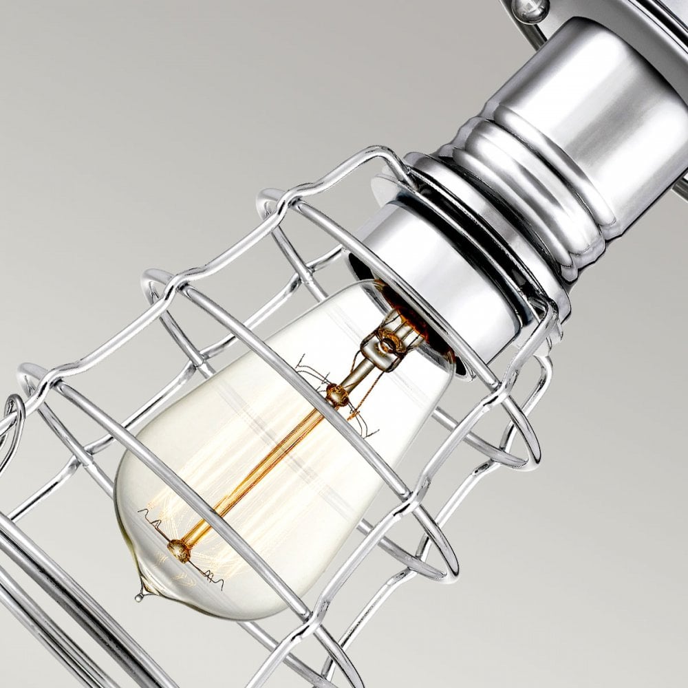 Quoizel Mixon Single Semi-Flush Fitting - Polished Chrome