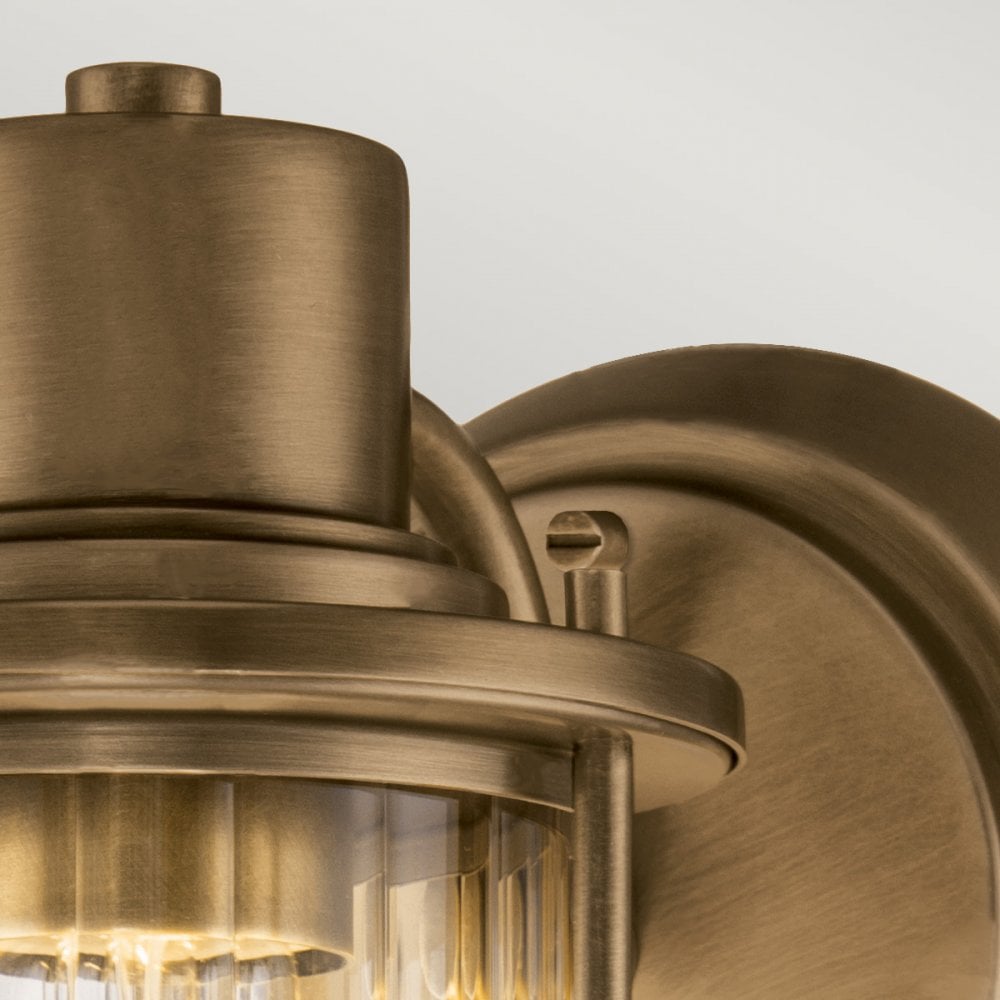 Quoizel Riggs Single Wall Light - Weathered Brass