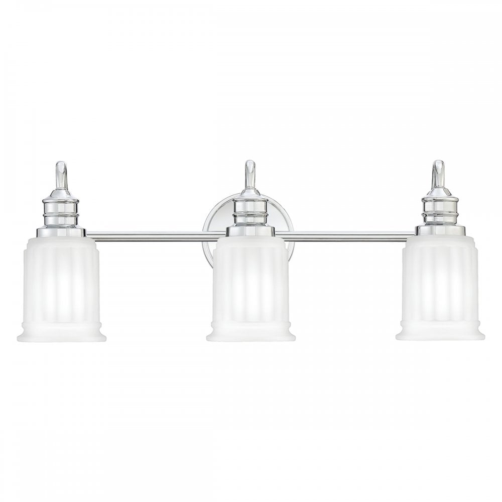 Quoizel Swell 3 Light Bathroom Wall Light - Polished Chrome