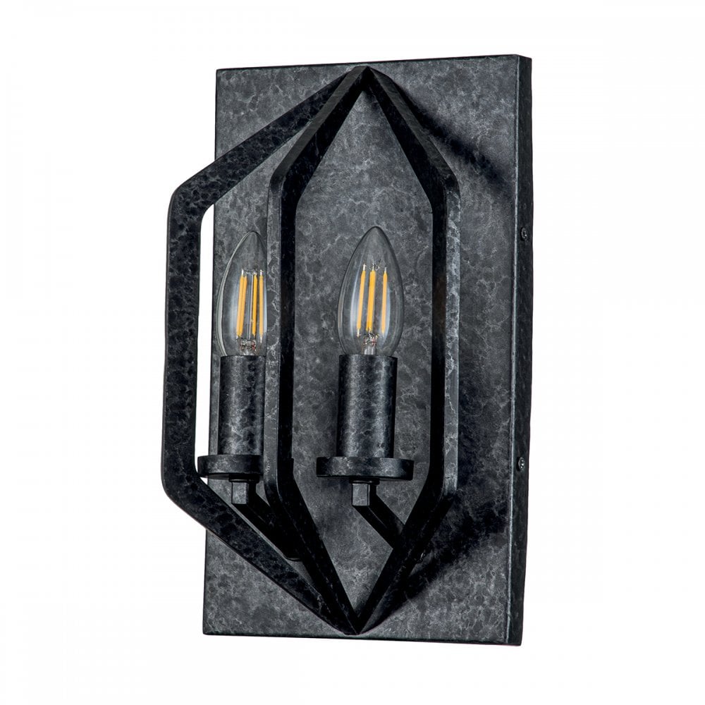 Quoizel Vanguard 2 Light Wall Light - Old Black