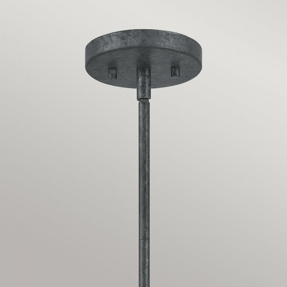 Quoizel Vanguard 3 Light Pendant - Old Black