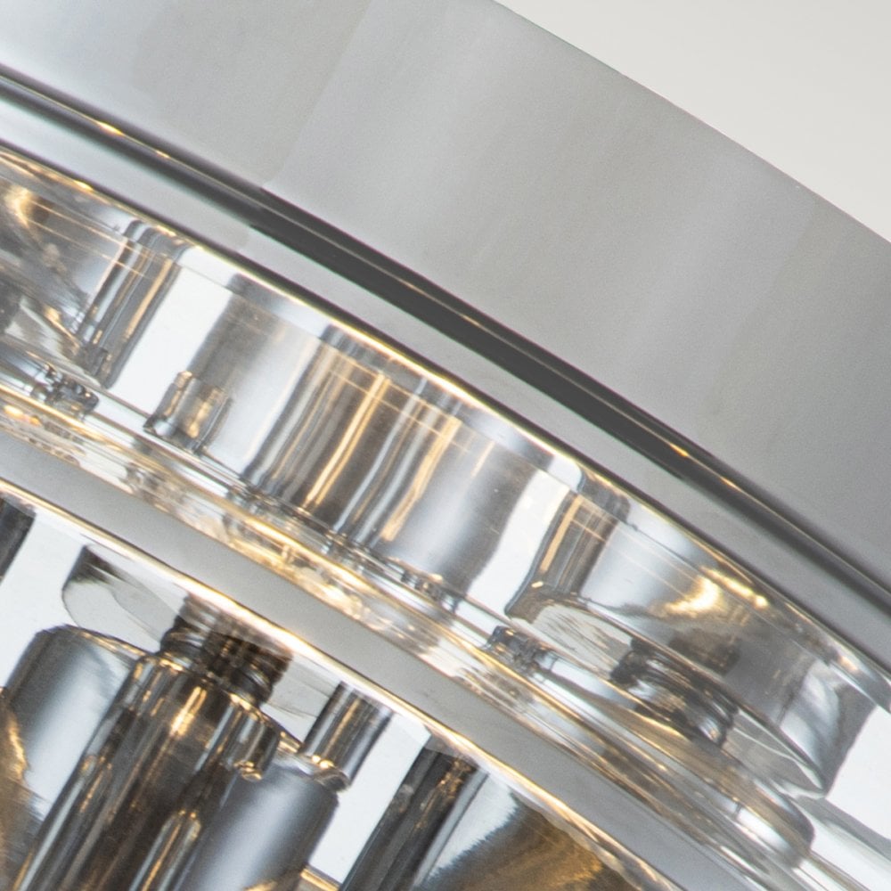 Quoizel Whistling 3 Light Bathroom Flush Fitting - Polished Chrome