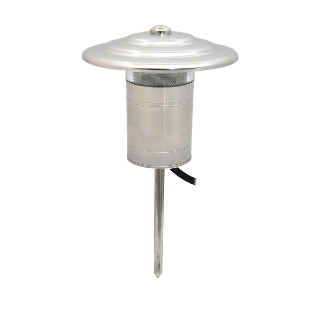 Hunza Pure LED Fern Light with Contoured Hood - Stainless Steel - Low Voltage