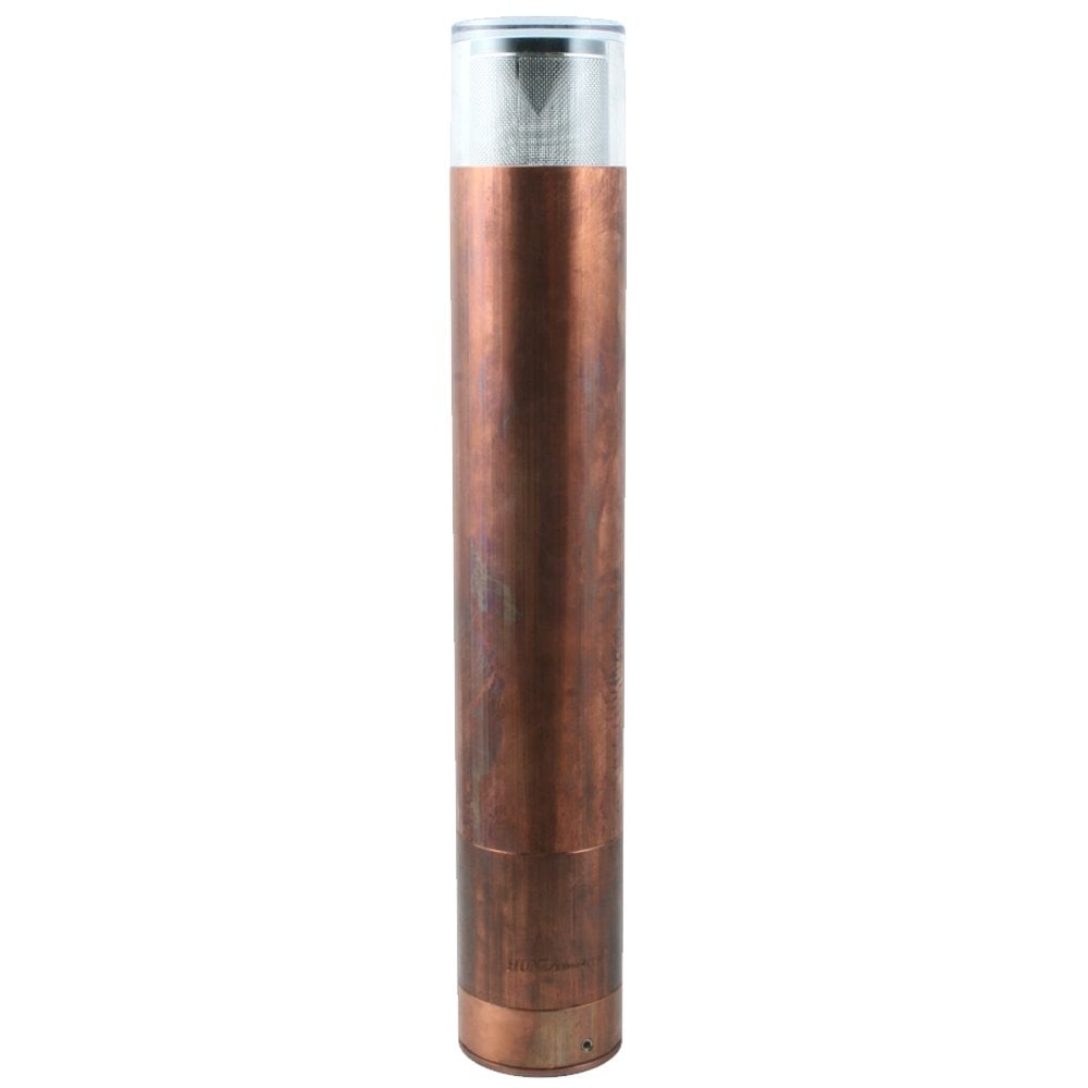 Hunza Pure LED Bollard 700mm (Surface Flange Mounted) - Copper - Low Voltage