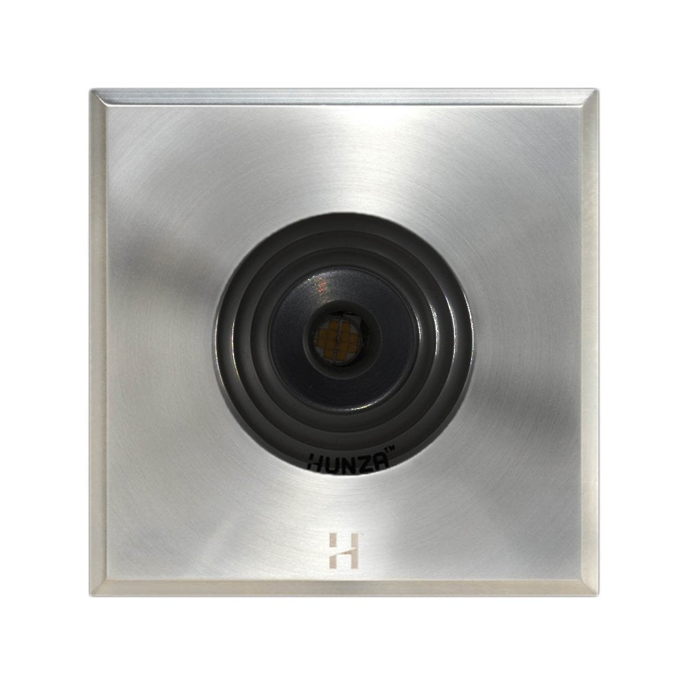 Hunza Pure LED Floor Light Dark Lighter Square - Stainless Steel - Low Voltage