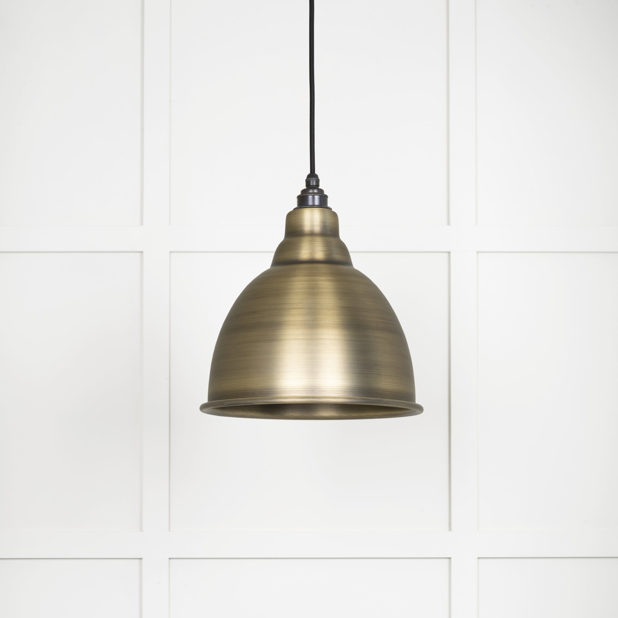 From The Anvil Aged Brass Brindley Pendant