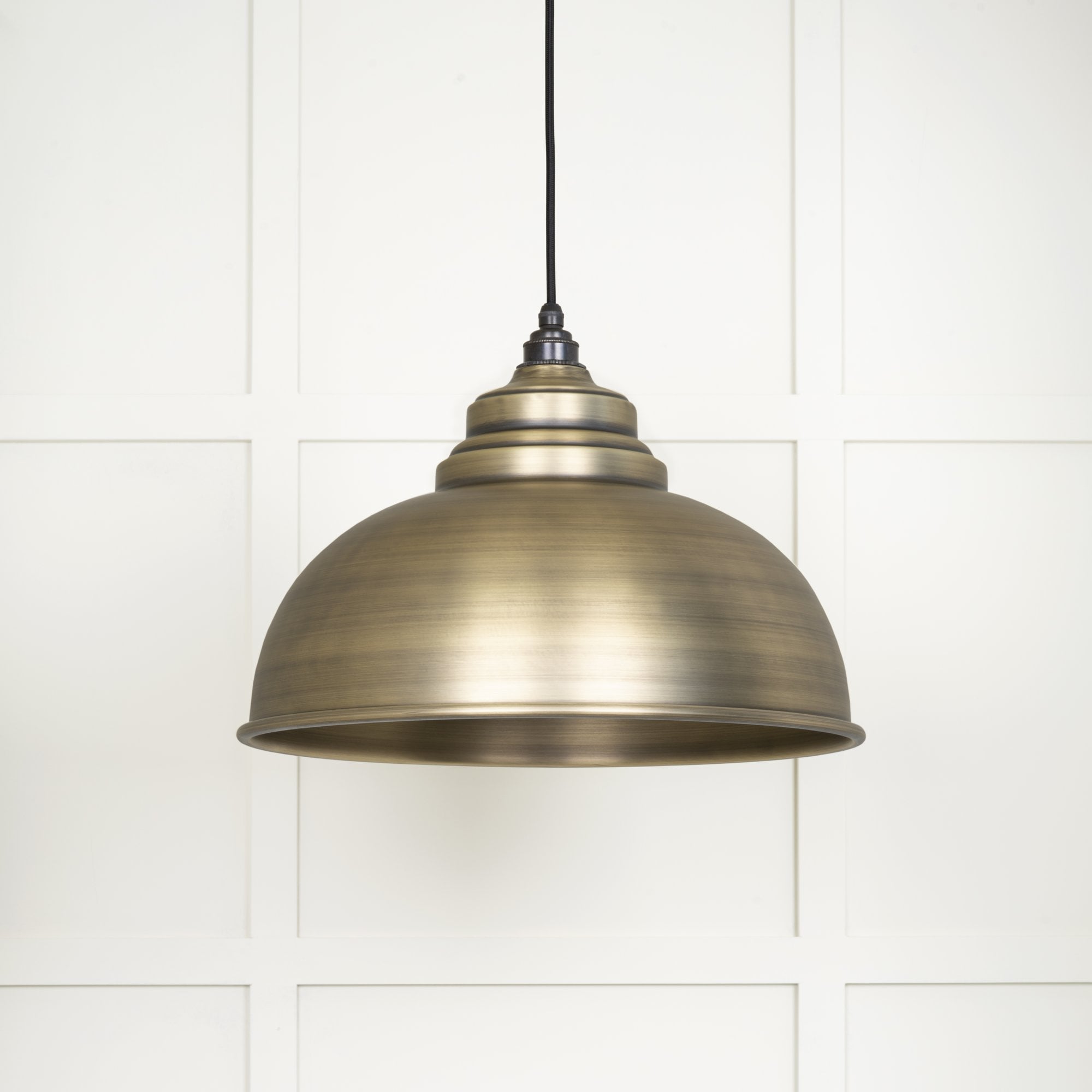 From The Anvil Aged Brass Harborne Pendant