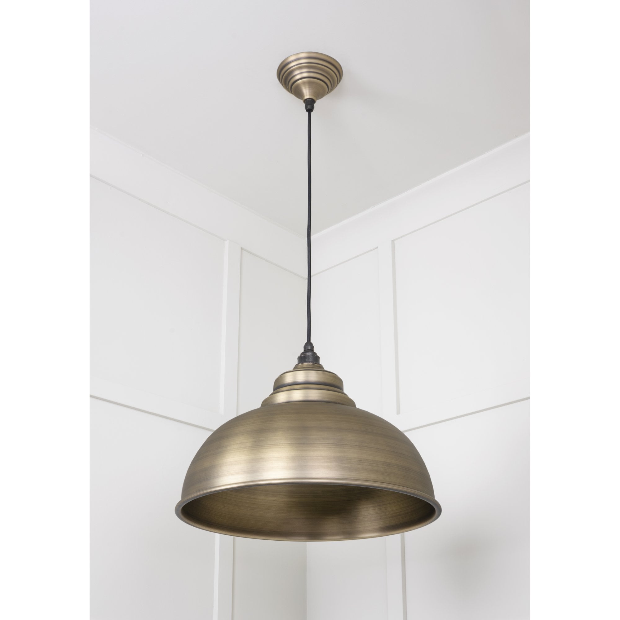 From The Anvil Aged Brass Harborne Pendant