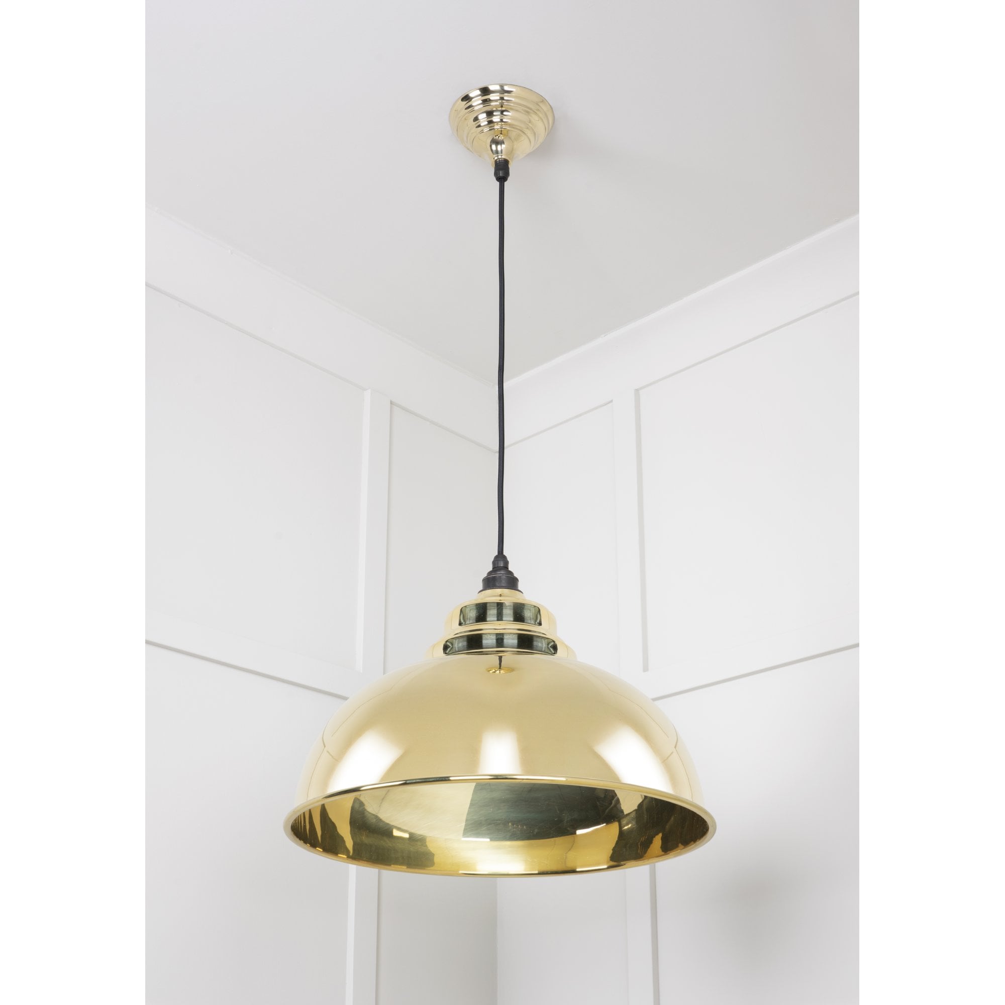 From The Anvil Smooth Brass Harborne Pendant