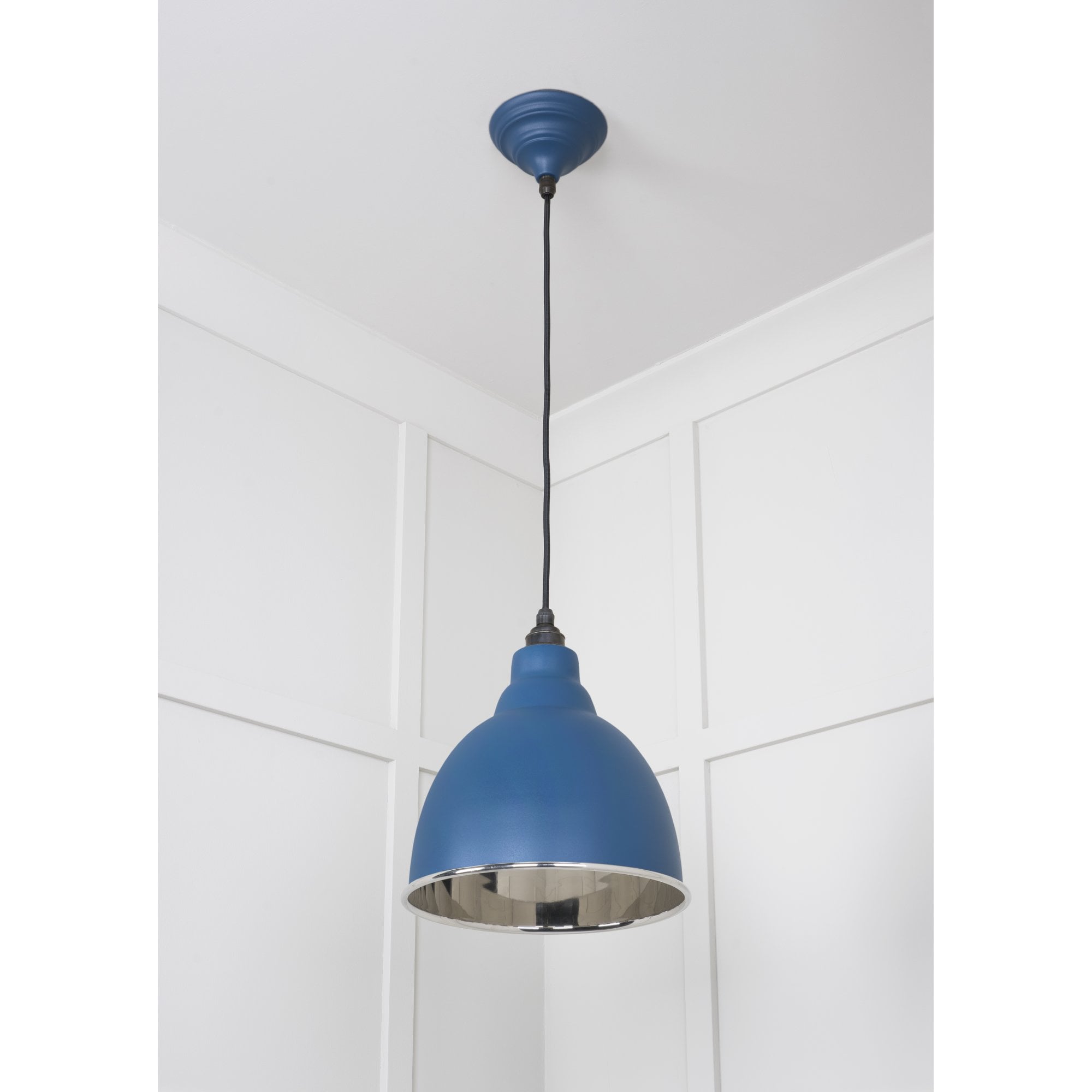 From The Anvil Smooth Nickel Brindley Pendant - Upstream (Blue)