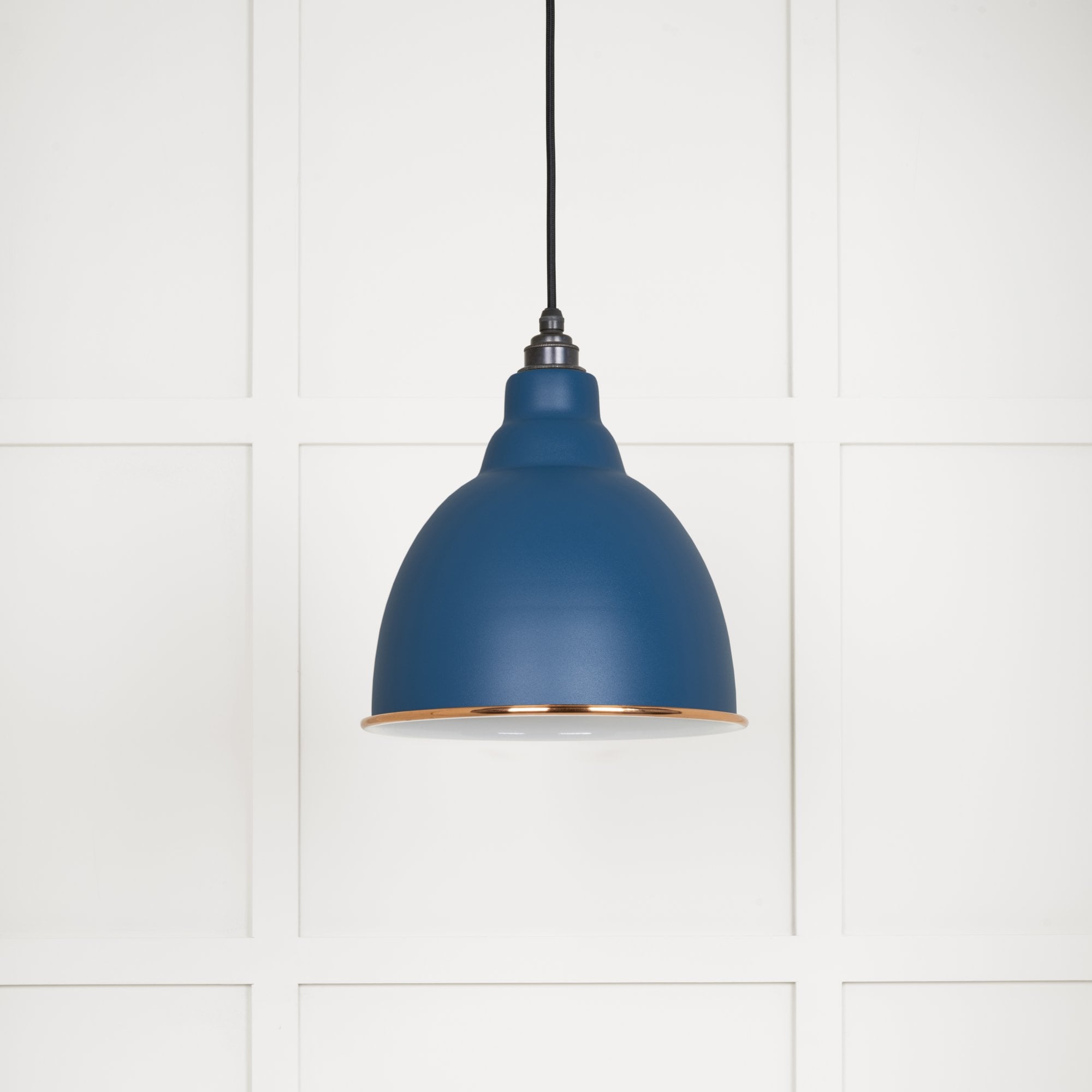 From The Anvil White Gloss Brindley Pendant - Upstream (Blue)
