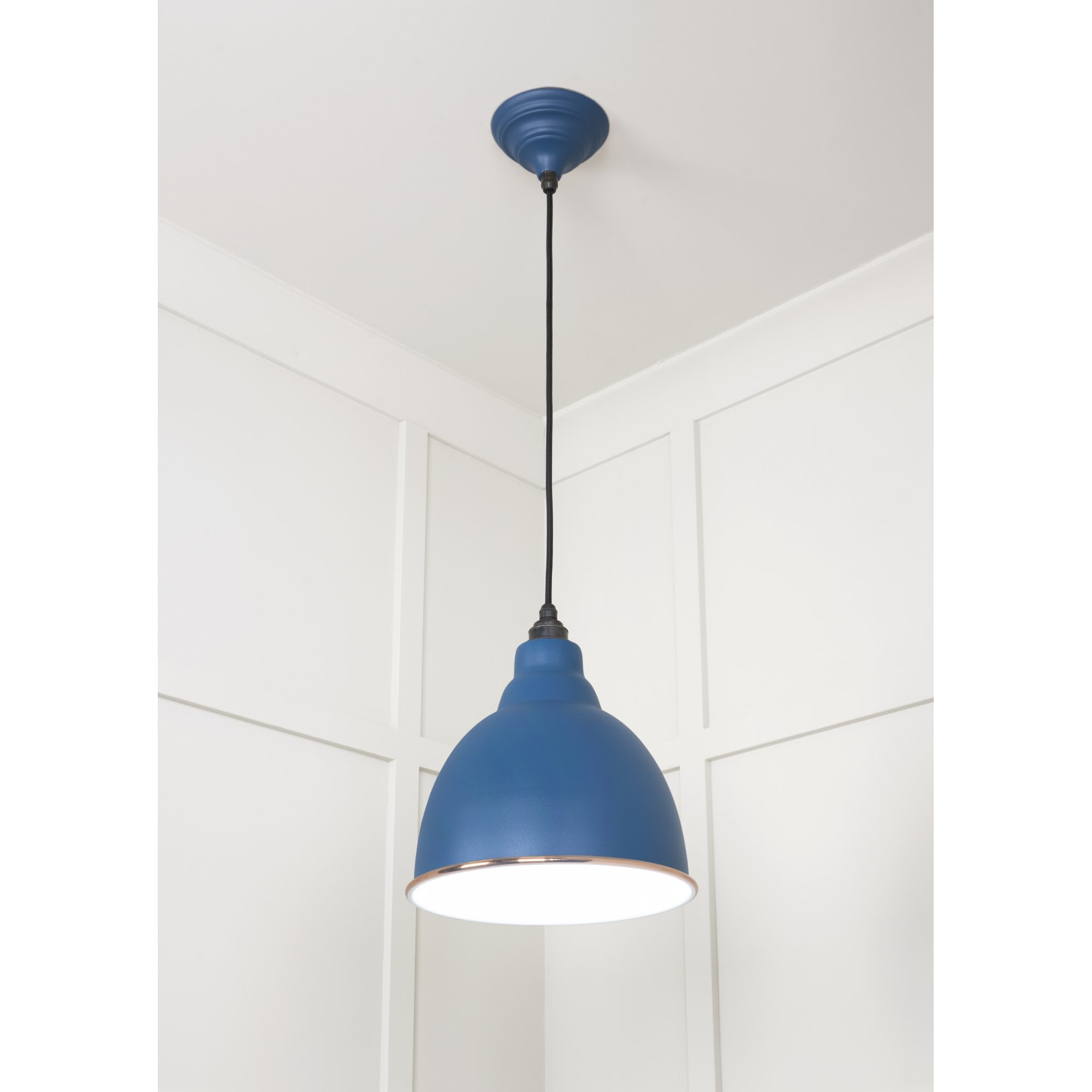From The Anvil White Gloss Brindley Pendant - Upstream (Blue)