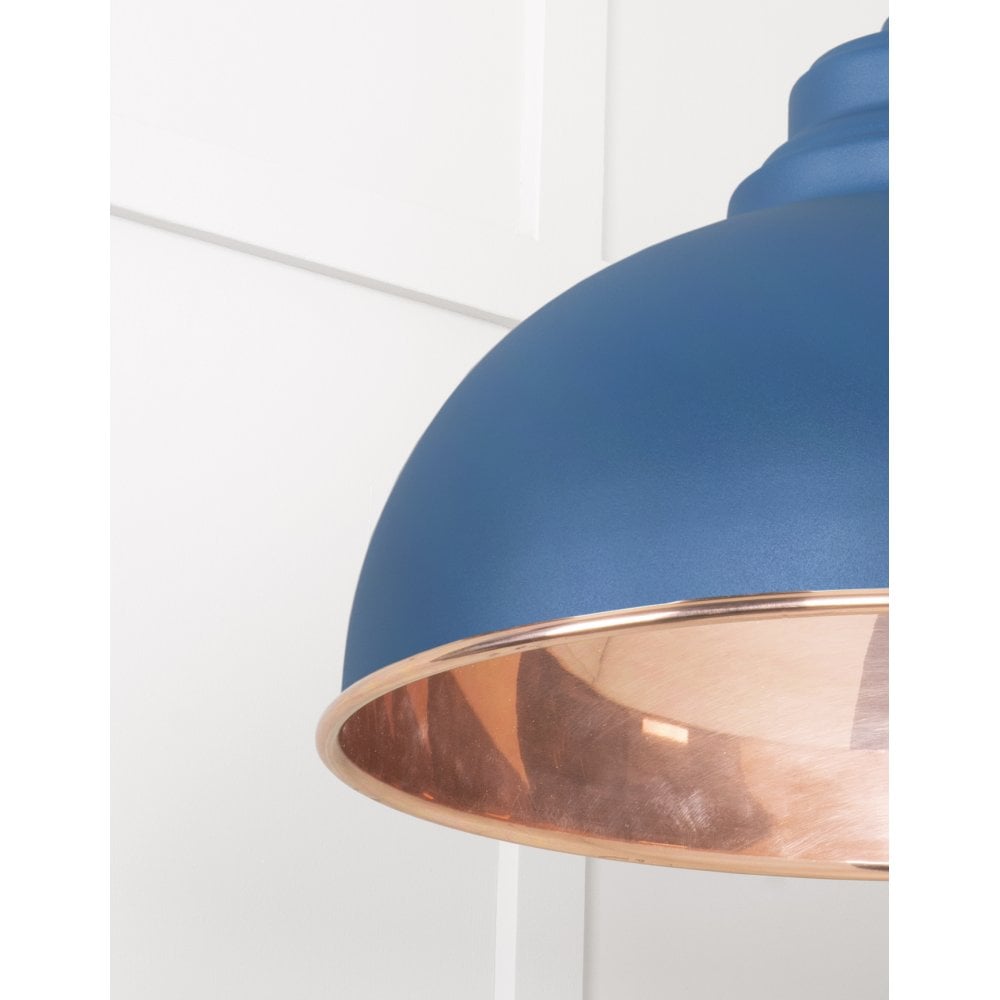 From The Anvil Smooth Copper Harborne Pendant - Upstream (Blue)