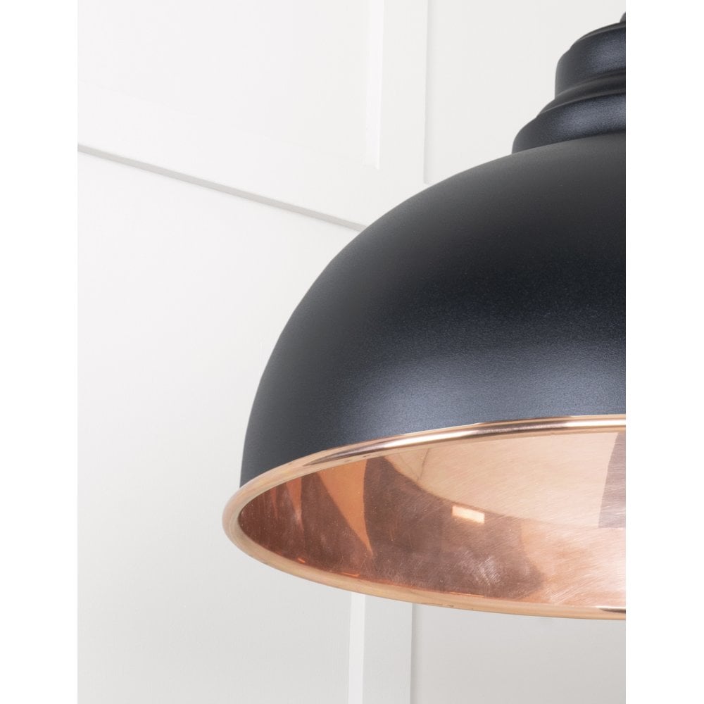 From The Anvil Smooth Copper Harborne Pendant - Elan Black