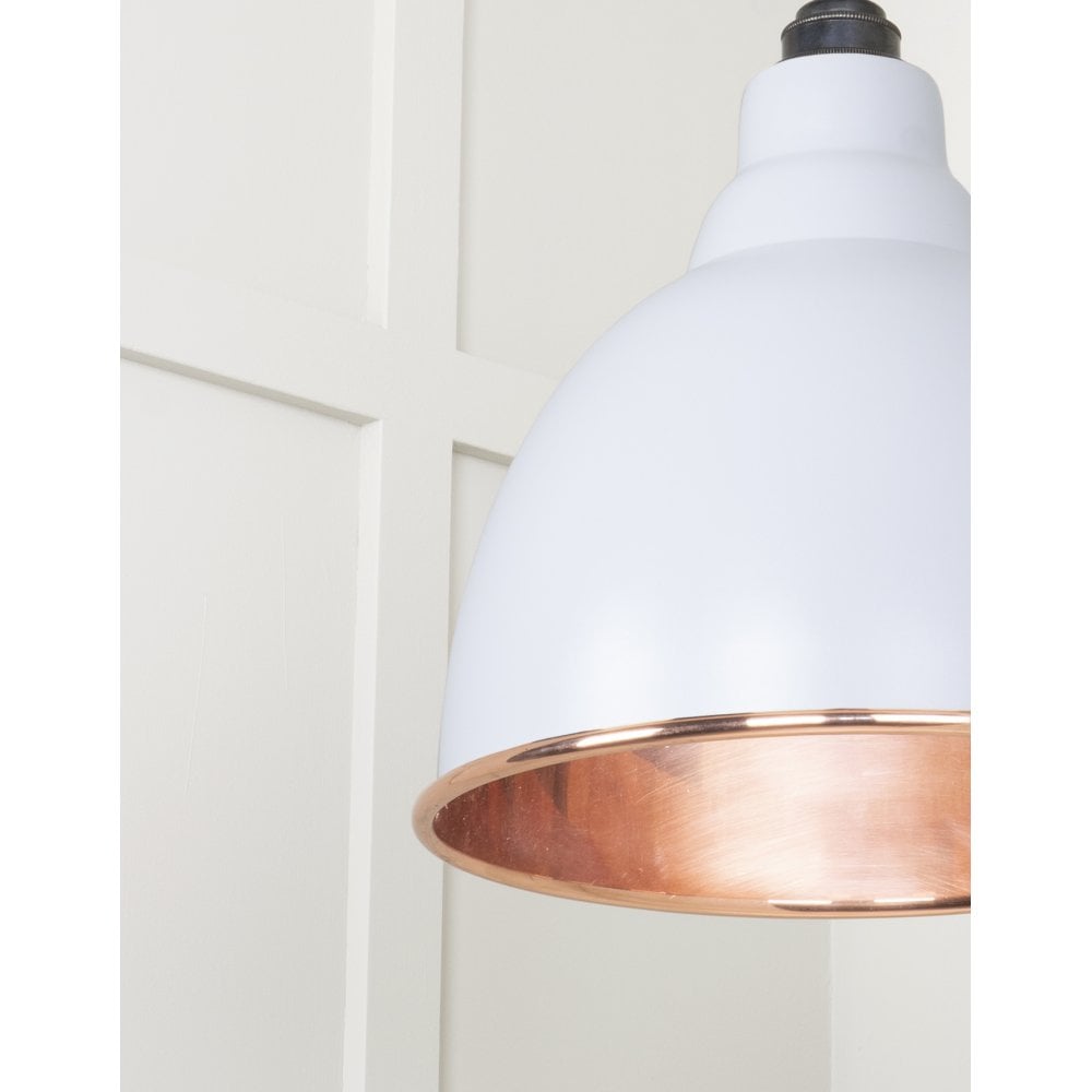 From The Anvil Smooth Copper Brindley Pendant - Birch (Pale Grey)
