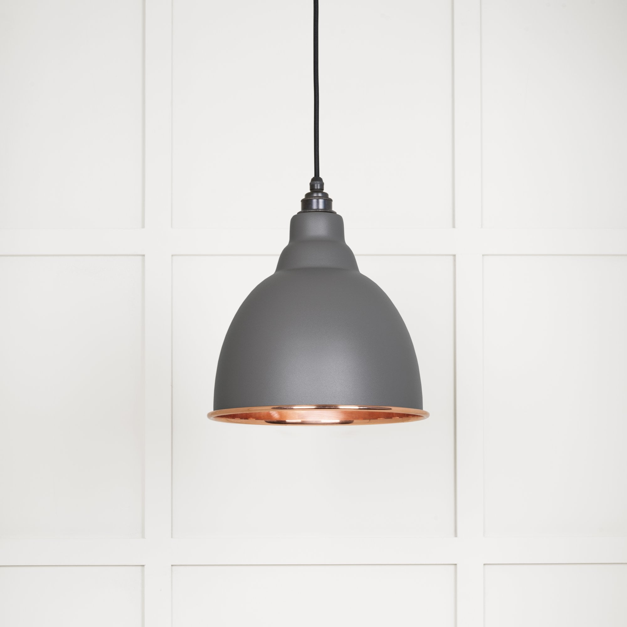 From The Anvil Smooth Copper Brindley Pendant - Bluff (Warm Grey)
