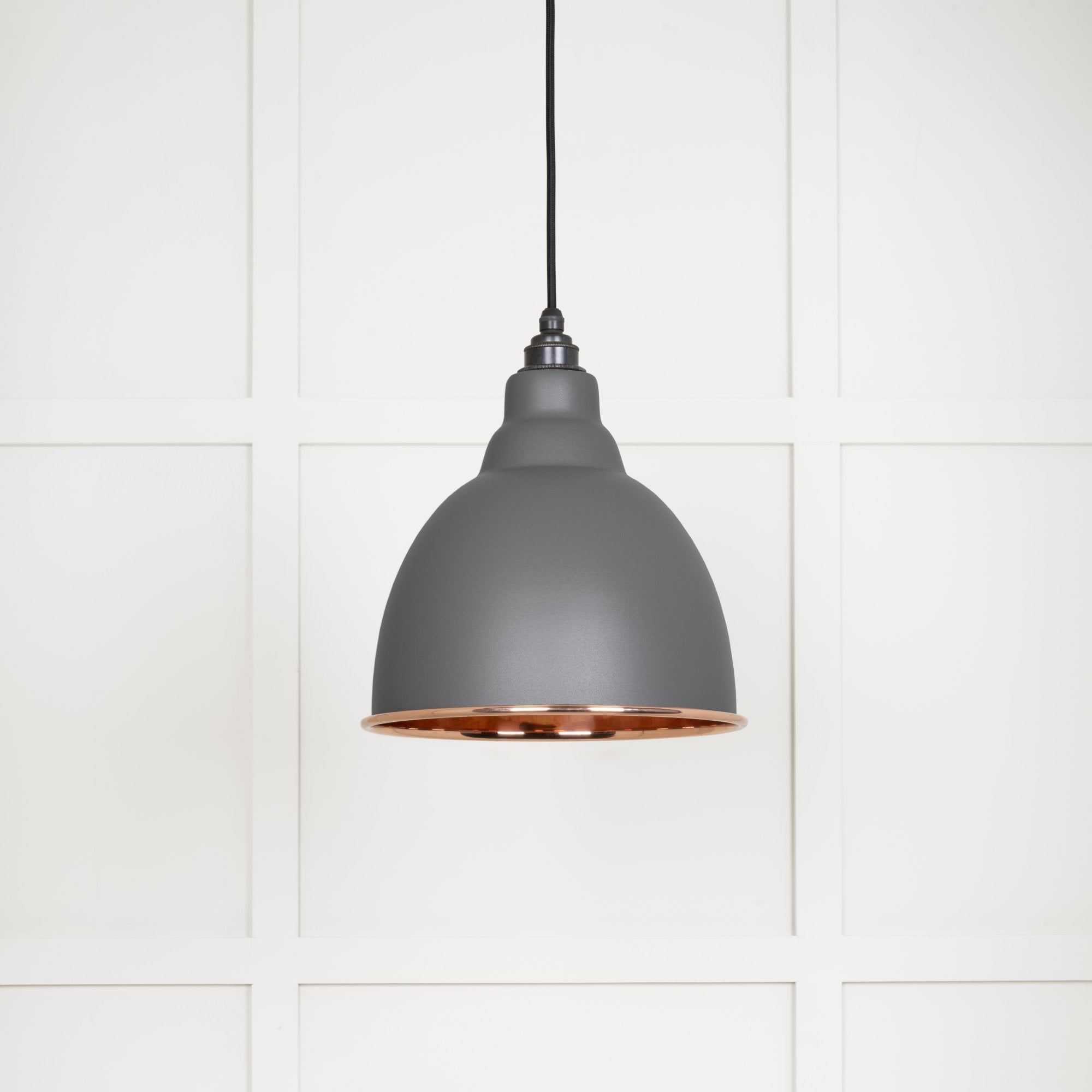 From The Anvil Smooth Copper Brindley Pendant - Bluff (Warm Grey)