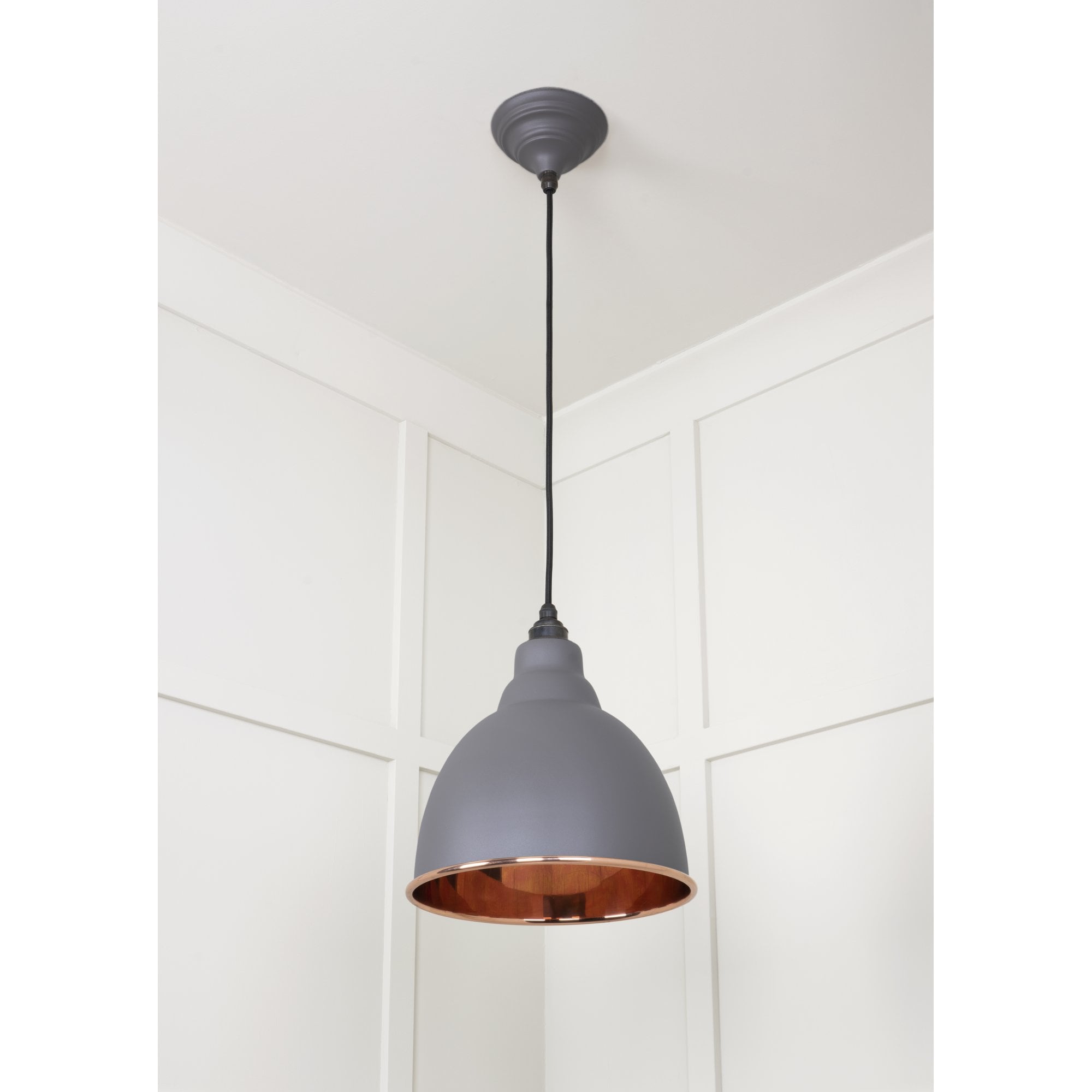From The Anvil Smooth Copper Brindley Pendant - Bluff (Warm Grey)