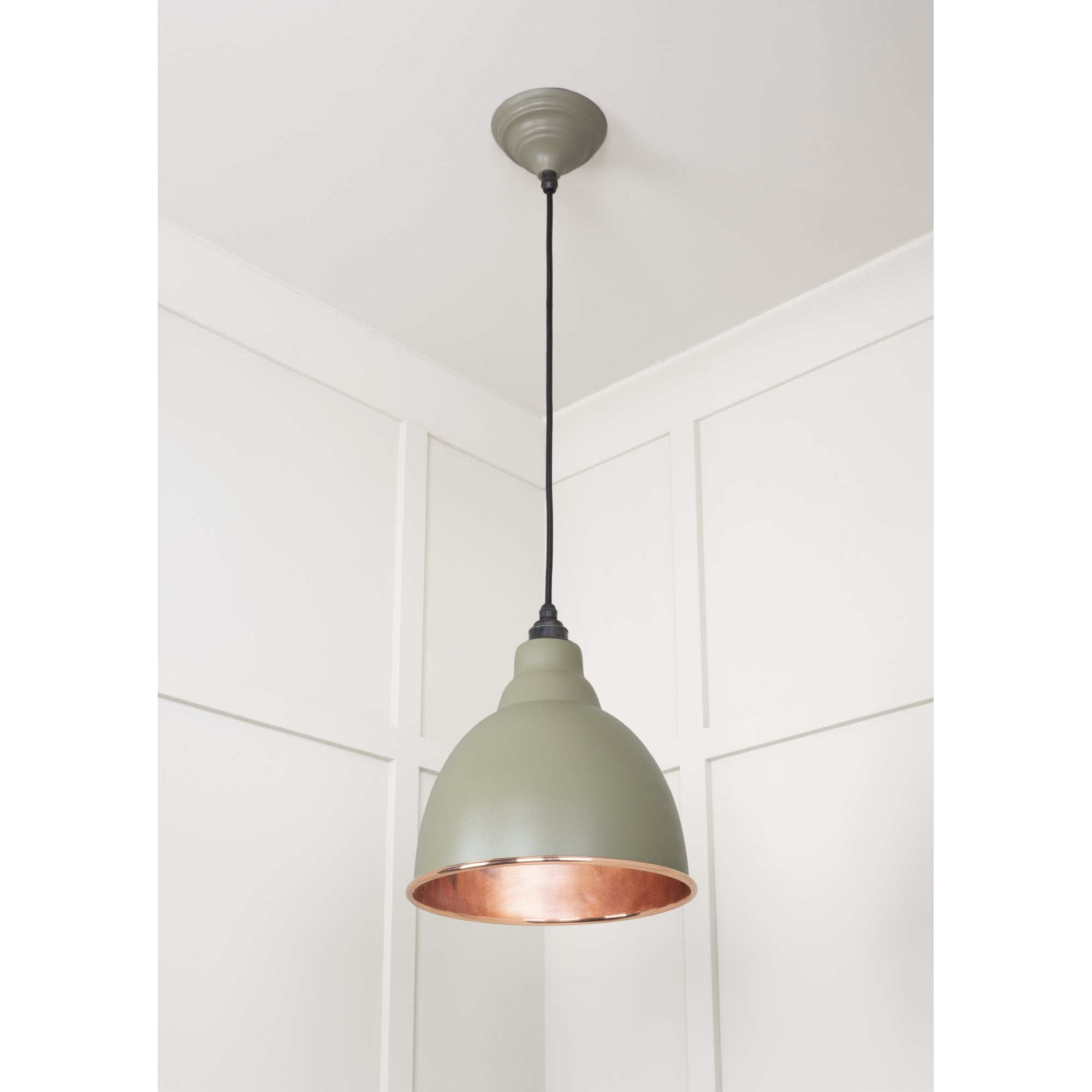 From The Anvil Smooth Copper Brindley Pendant - Tump (Pale Green)