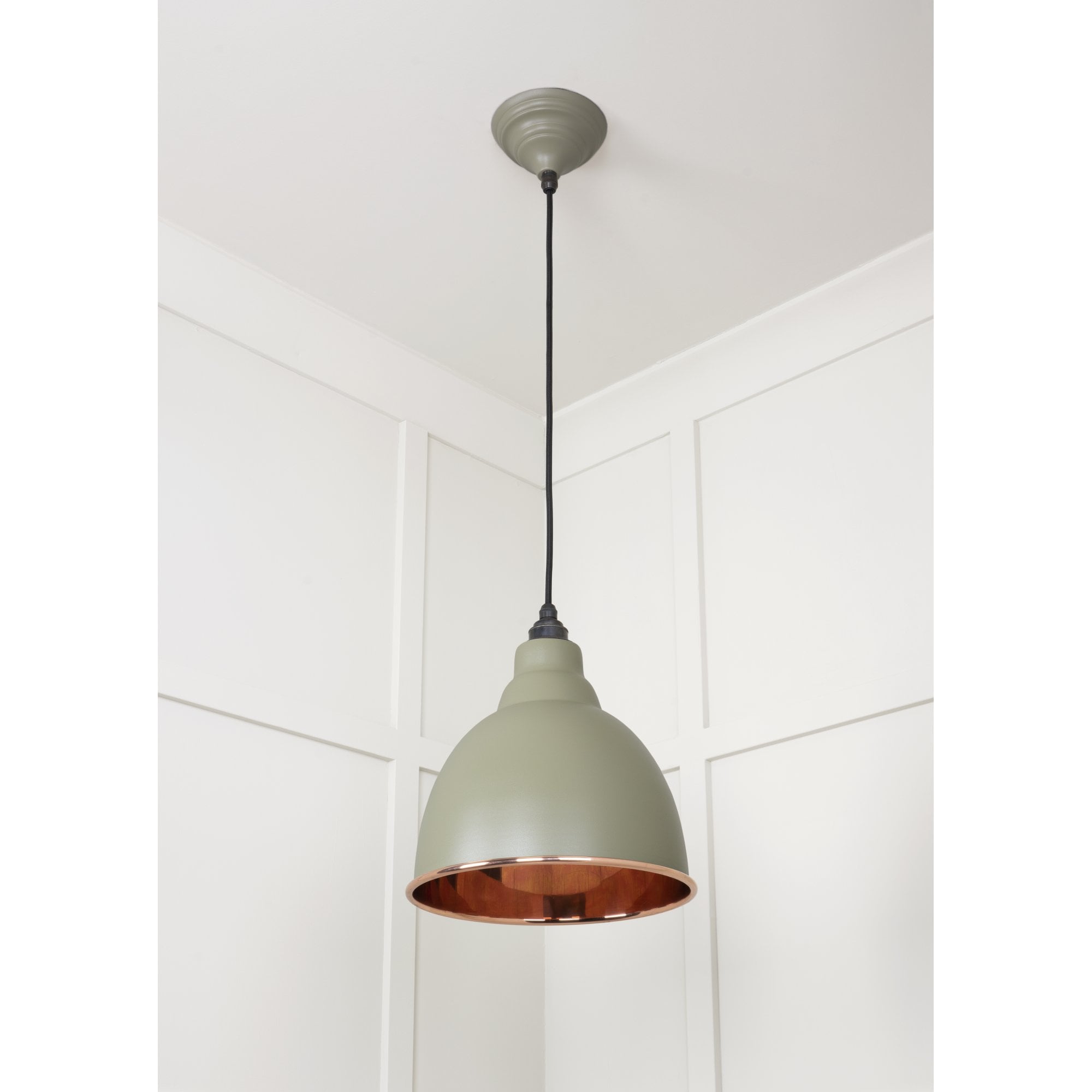 From The Anvil Smooth Copper Brindley Pendant - Tump (Pale Green)