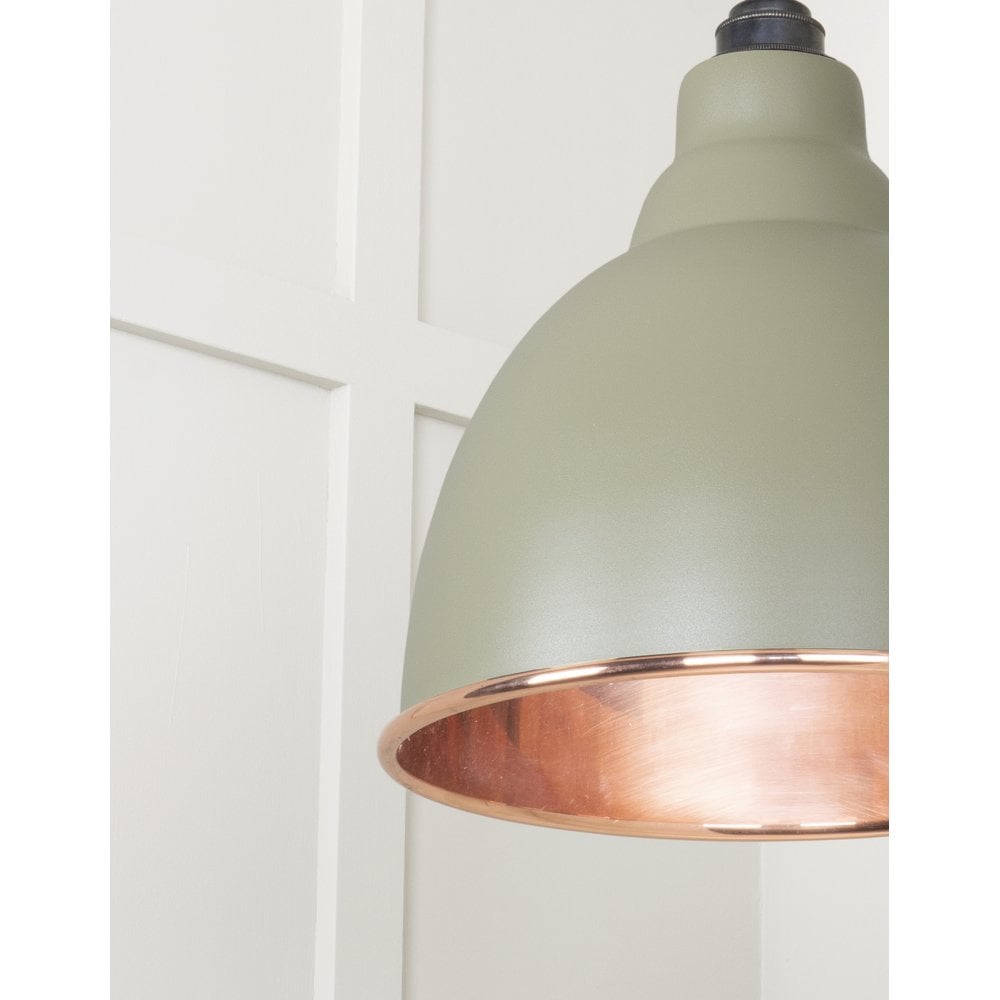 From The Anvil Smooth Copper Brindley Pendant - Tump (Pale Green)
