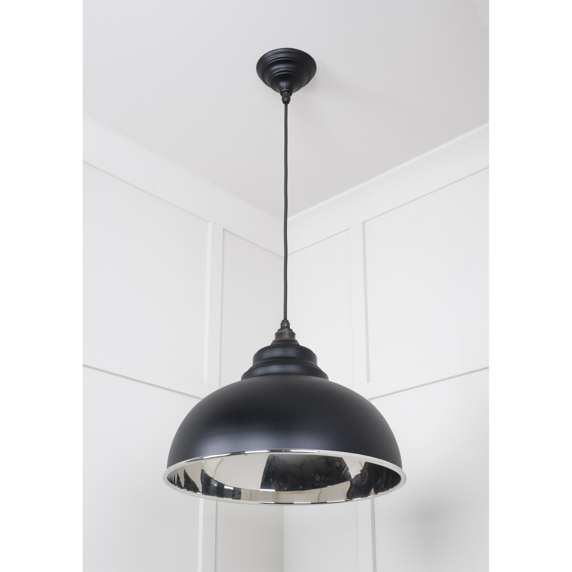 From The Anvil Smooth Nickel Harborne Pendant - Elan Black