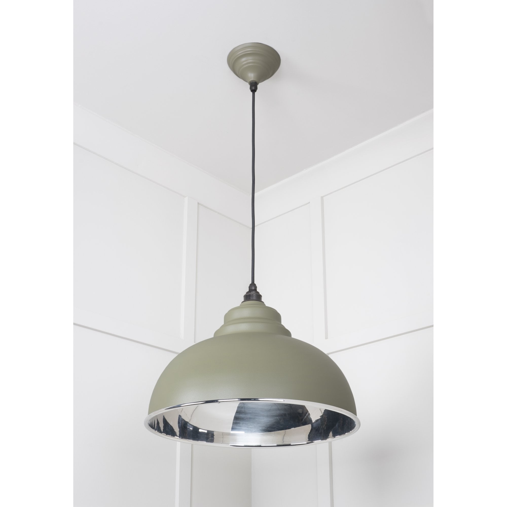 From The Anvil Smooth Nickel Harborne Pendant - Tump (Pale Green)