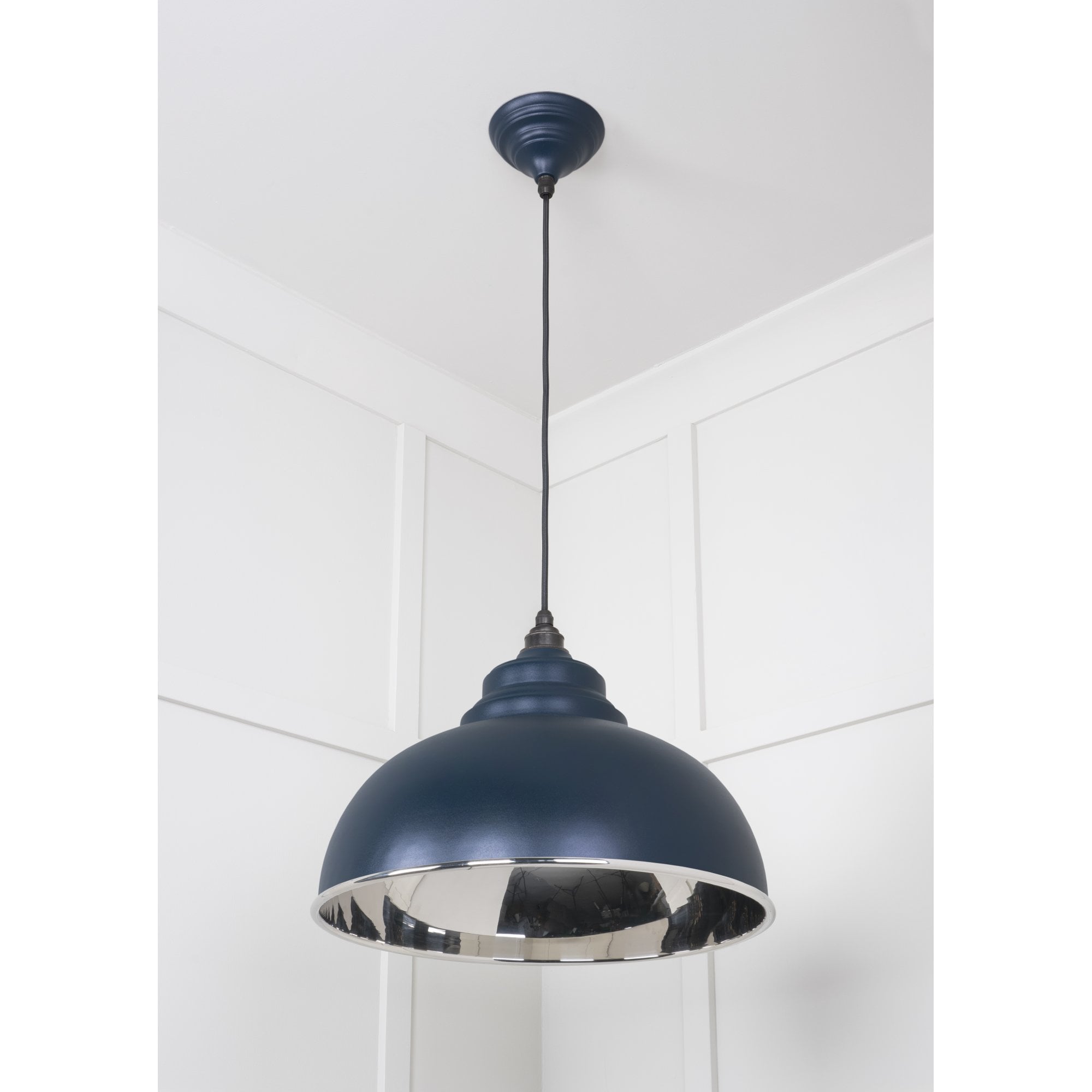 From The Anvil Smooth Nickel Harborne Pendant - Dusk (Dark Blue/Grey)
