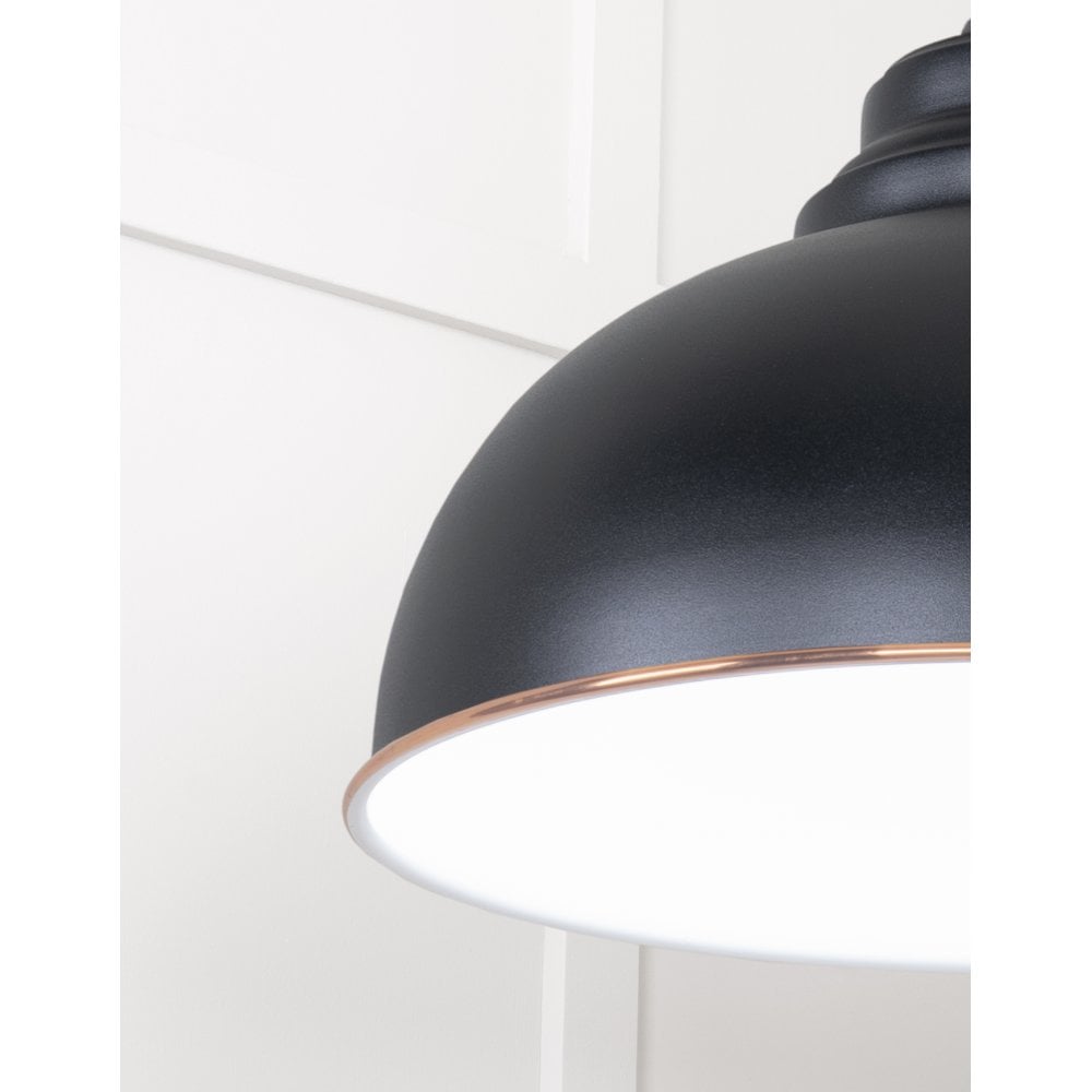 From The Anvil White Gloss Harborne Pendant - Elan Black
