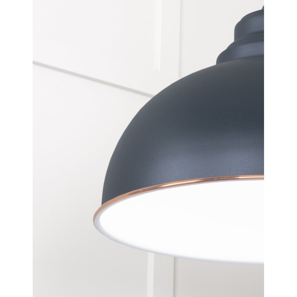 From The Anvil White Gloss Harborne Pendant - Soot (Dark Grey)
