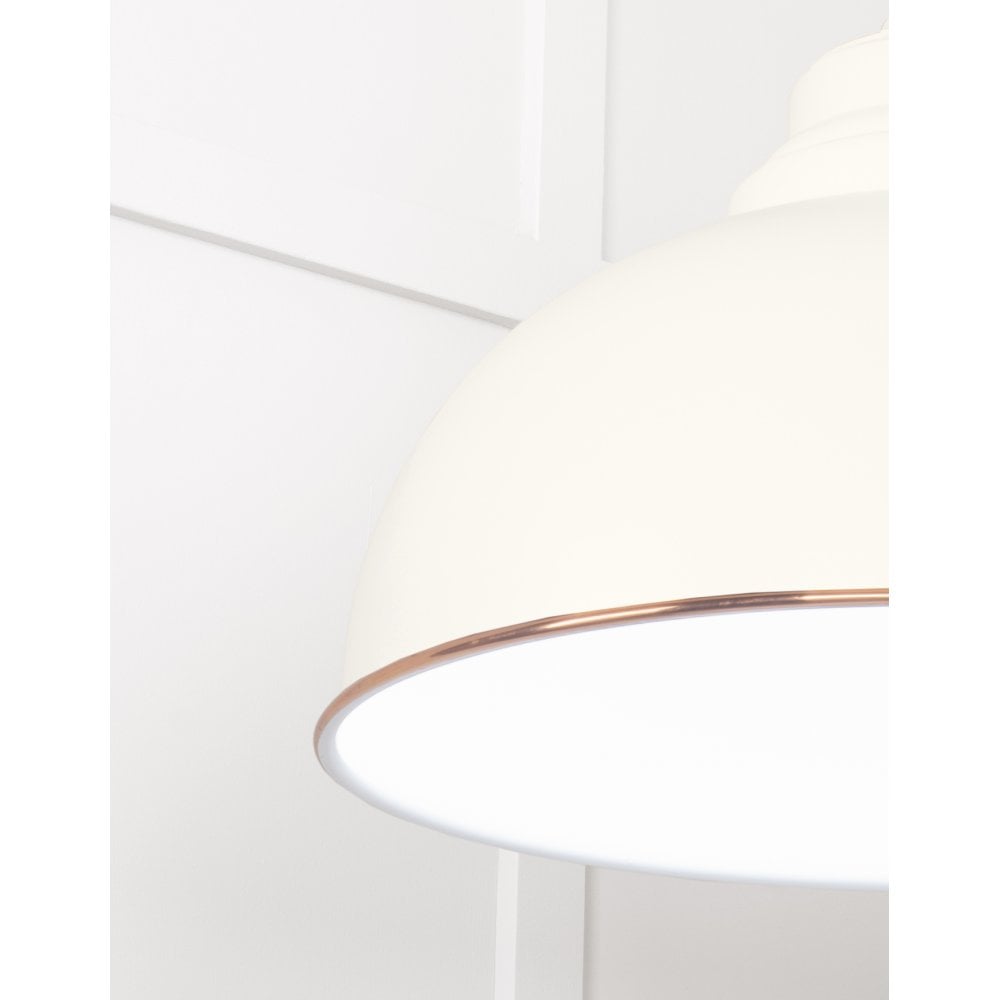 From The Anvil White Gloss Harborne Pendant - Teasel (Off White/Cream)