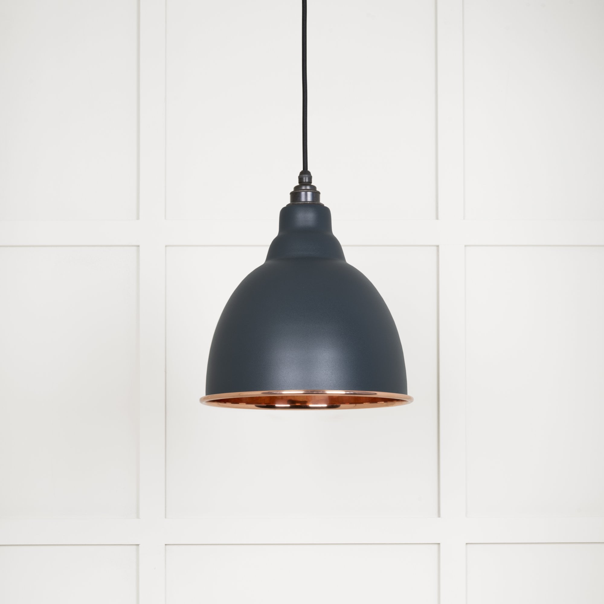 From The Anvil Smooth Copper Brindley Pendant - Soot (Dark Grey)