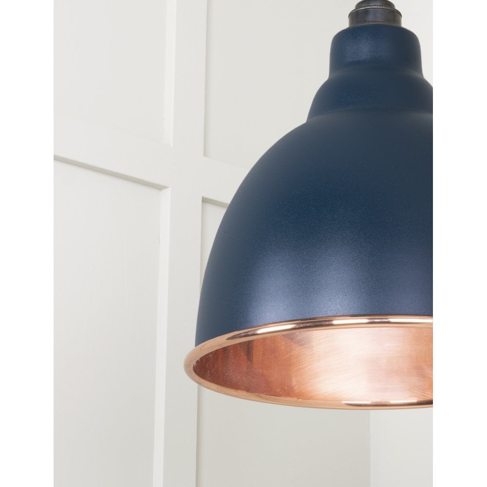 From The Anvil Smooth Copper Brindley Pendant - Dusk (Dark Blue/Grey)