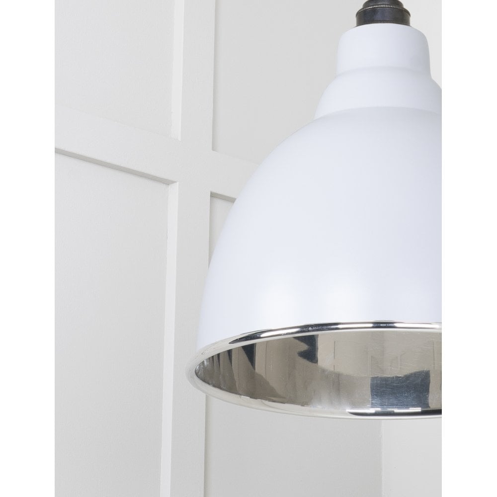 From The Anvil Smooth Nickel Brindley Pendant - Birch (Pale Grey)