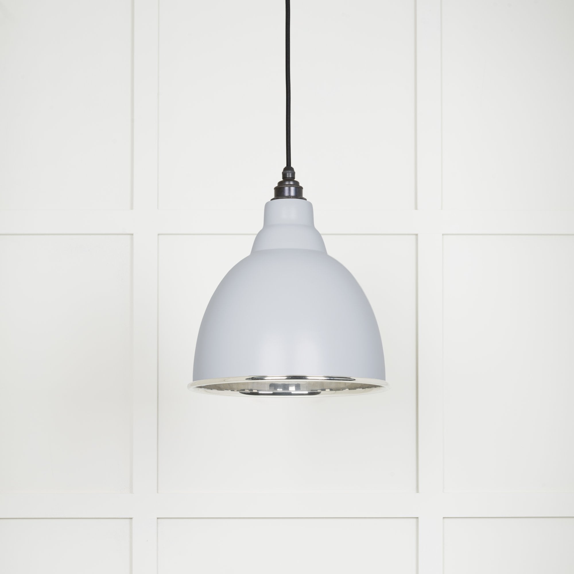 From The Anvil Smooth Nickel Brindley Pendant - Birch (Pale Grey)