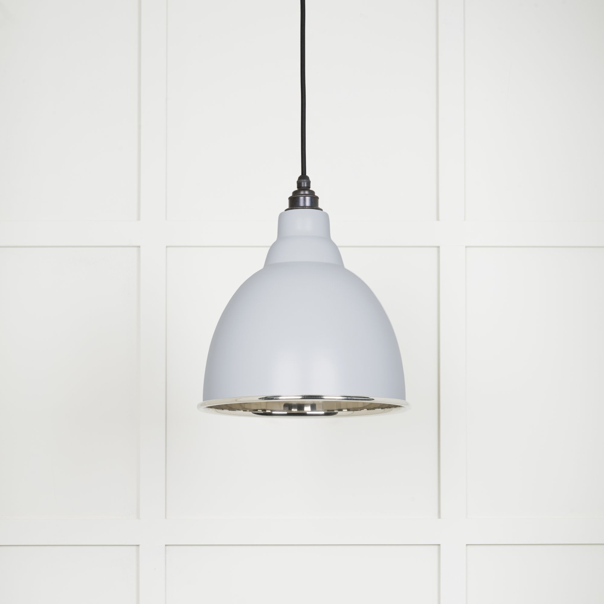 From The Anvil Smooth Nickel Brindley Pendant - Birch (Pale Grey)