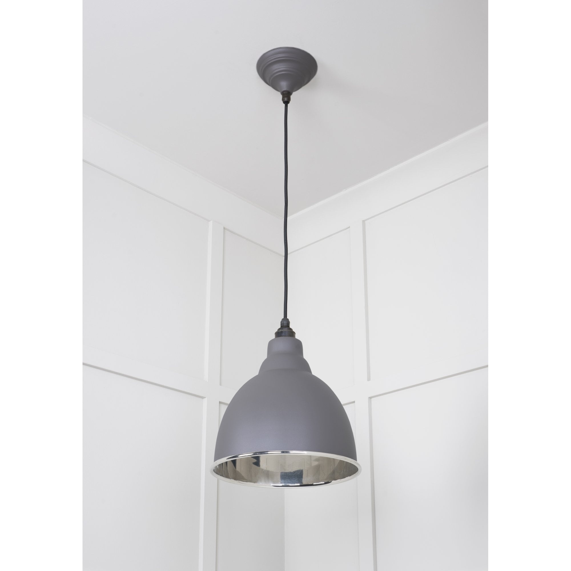 From The Anvil Smooth Nickel Brindley Pendant - Bluff (Warm Grey)